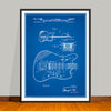 1964 Fender Guitar Patent Print - UNFRAMED