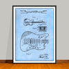 1964 Fender Guitar Patent Print - UNFRAMED