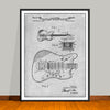 1964 Fender Guitar Patent Print - UNFRAMED