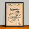 1964 Fender Guitar Patent Print - UNFRAMED