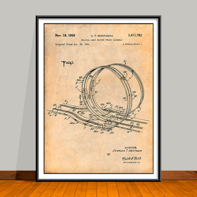 1964 Hot Wheels Loop Racing Track Patent Print - UNFRAMED
