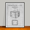 1964 Portable Television Receiver Patent Print - Unframed