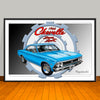 1966 Chevrolet Chevelle SS Gear Muscle Car Art Print - 13" X 19" UNFRAMED