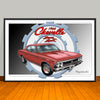 1966 Chevrolet Chevelle SS Gear Muscle Car Art Print - 13" X 19" UNFRAMED
