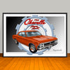 1966 Chevrolet Chevelle SS Gear Muscle Car Art Print - 13" X 19" UNFRAMED