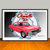 1966 Chevrolet Chevelle SS Gear Muscle Car Art Print - 13" X 19" UNFRAMED