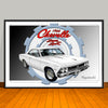 1966 Chevrolet Chevelle SS Gear Muscle Car Art Print - 13" X 19" UNFRAMED