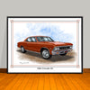 1966 Chevrolet Chevelle SS Muscle Car Art Print - 18" X 24" UNFRAMED