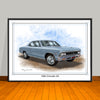 1966 Chevrolet Chevelle SS Muscle Car Art Print - 18" X 24" UNFRAMED