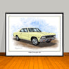 1966 Chevrolet Chevelle SS Muscle Car Art Print - 18" X 24" UNFRAMED