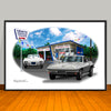1966 Corvette 427 Service Center Car Art Print - 13" X 19" UNFRAMED