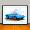 1966 Chevrolet Corvette Convertible Muscle Car Art Print - 18" X 24" UNFRAMED