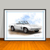 1966 Chevrolet Corvette Convertible Muscle Car Art Print - 18" X 24" UNFRAMED
