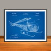 1966 Bell 47D-1 Helicopter Patent Print - Unframed
