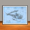 1966 Bell 47D-1 Helicopter Patent Print - Unframed