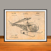 1966 Bell 47D-1 Helicopter Patent Print - Unframed