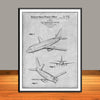1966 Boeing 737 Jet Aircraft Patent Print - UNFRAMED
