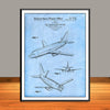 1966 Boeing 737 Jet Aircraft Patent Print - UNFRAMED