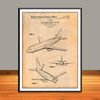 1966 Boeing 737 Jet Aircraft Patent Print - UNFRAMED