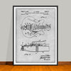 1966 Fender Guitar Patent Print - Unframed