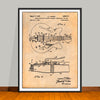 1966 Fender Guitar Patent Print - Unframed
