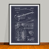 1966 Fender Guitar With Vibrato Device Patent Print - Unframed