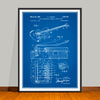 1966 Fender Guitar With Vibrato Device Patent Print - Unframed