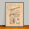 1966 Fender Guitar With Vibrato Device Patent Print - Unframed