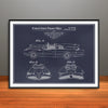 1966 Adam West Batmobile Patent Print - Unframed