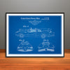 1966 Adam West Batmobile Patent Print - Unframed