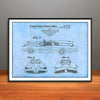 1966 Adam West Batmobile Patent Print - Unframed