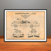 1966 Adam West Batmobile Patent Print - Unframed