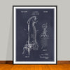 1967 Chiropractic Vertebra Structure Patent Print - UNFRAMED