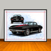 1967 Chevrolet Corvette Muscle Car Art Print - 18" X 24" UNFRAMED