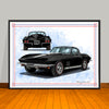 1967 Chevrolet Corvette Muscle Car Art Print - 18" X 24" UNFRAMED