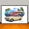1967 Chevrolet Nova SS Diner Muscle Car Art Print 13" X 19" UNFRAMED