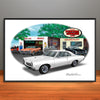 1967 Pontiac GTO Muscle Car Art Print - 13" X 19" UNFRAMED