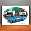 1967 Pontiac GTO Muscle Car Art Print - 13" X 19" UNFRAMED