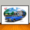 1968 Chevrolet Chevelle SS Convertible Muscle Car Art Print - 13" X 19" UNFRAMED