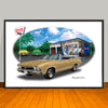 1968 Chevrolet Chevelle SS Convertible Muscle Car Art Print - 13" X 19" UNFRAMED