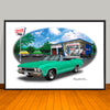 1968 Chevrolet Chevelle SS Convertible Muscle Car Art Print - 13" X 19" UNFRAMED