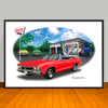 1968 Chevrolet Chevelle SS Convertible Muscle Car Art Print - 13" X 19" UNFRAMED
