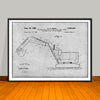 1969 Backhoe Excavator Patent Print - UNFRAMED
