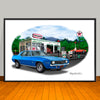 1969 Chevrolet Camaro SS 396 Muscle Car Art Print - 13" X 19" UNFRAMED