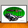 1969 Chevrolet Camaro Z28 Muscle Car Art Print 13" X 19" Unframed