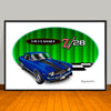 1969 Chevrolet Camaro Z28 Muscle Car Art Print 13" X 19" Unframed