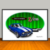 1969 Chevrolet Camaro Z28 Muscle Car Art Print 13" X 19" Unframed