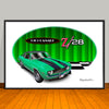 1969 Chevrolet Camaro Z28 Muscle Car Art Print 13" X 19" Unframed