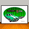 1969 Chevrolet Camaro Z28 Muscle Car Art Print 13" X 19" Unframed