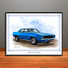 1969 Chevrolet Camaro RS SS 396 Muscle Car Art Print 18" X 24" UNFRAMED